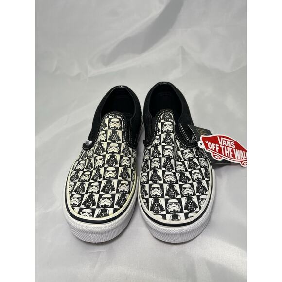 VANS Star Wars Slip-On Dkside/Chckrbd Size Kids 1.5 Lmtd Edition- SEE DESCRIPT - Picture 6 of 8